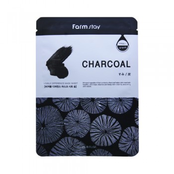 Farm Stay Charcoal Mask  Charcoal Mineral ingredient that contains charcoal helps skin maintain healthy, and helps cleanse and keep skin clean by absorbing skin waste.10pcs(bag) 